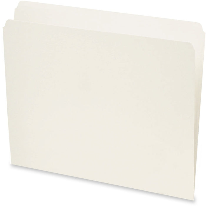 Pendaflex Straight Cut File Folder - Letter - 10.5 pt. Folder Thickness - Ivory - Recycled - 100 / Box