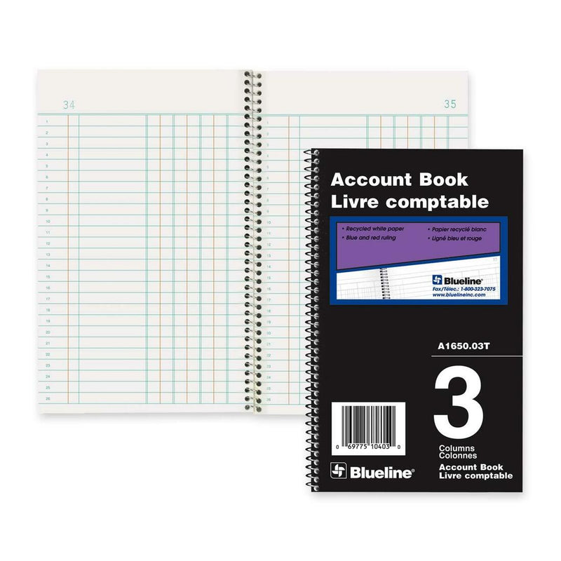 Blueline Accounting Book - The Supply Room