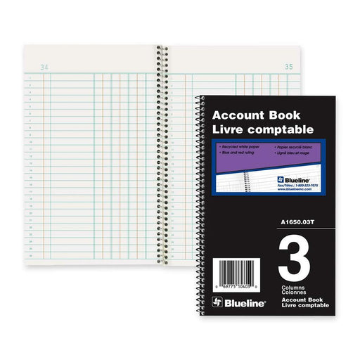 Blueline Accounting Book - The Supply Room