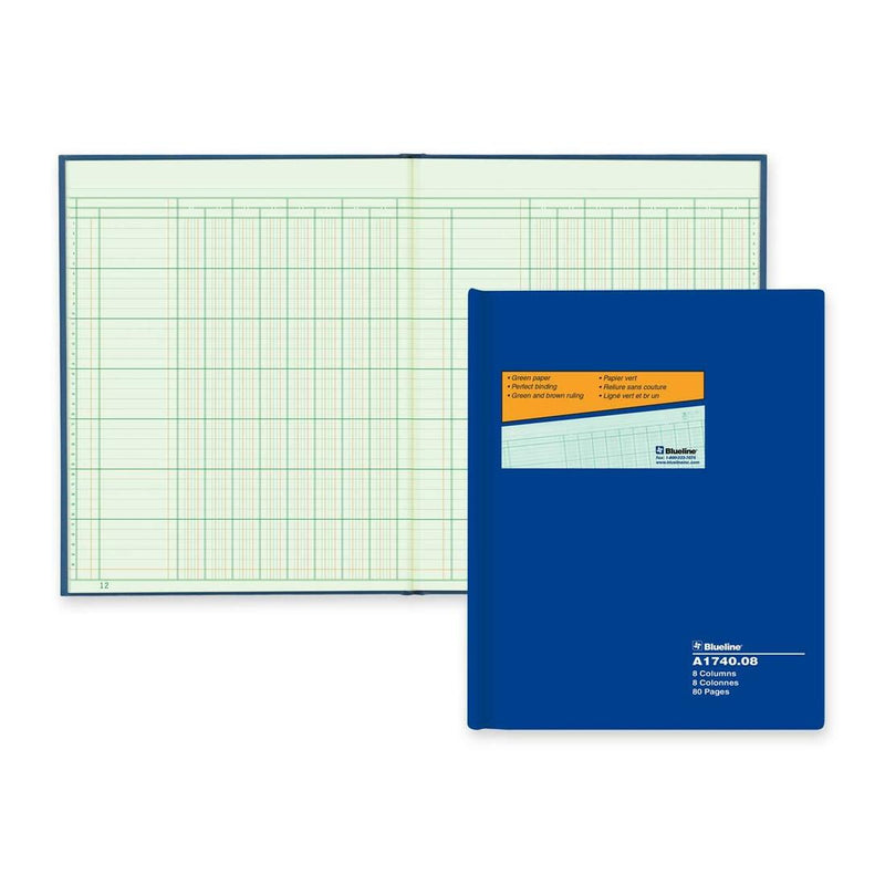 Blueline 1740 Series Columnar Book - The Supply Room