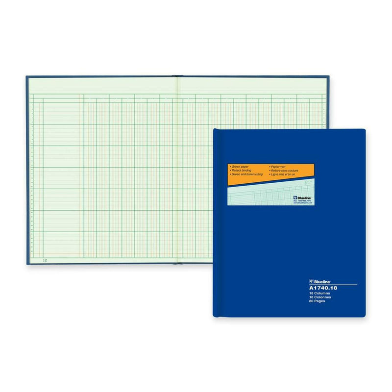 Blueline 1740 Series Columnar Book - The Supply Room