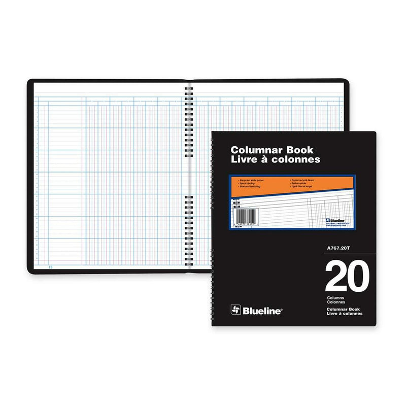 Blueline 767 Series Double Format Columnar Book - The Supply Room