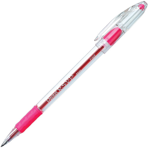 Pentel Ballpoint Stick Pens Fine PINK — The - Main Image