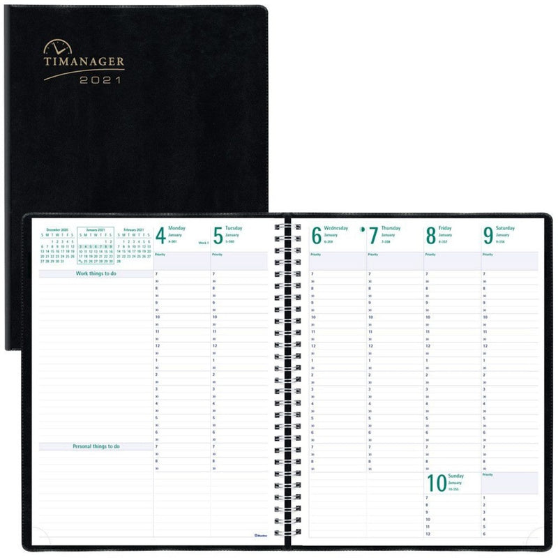 Blueline Brownline Weekly English Appointment Planner
