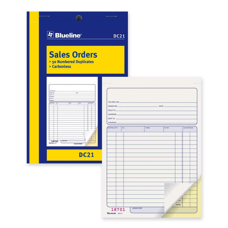 Blueline Sales Order Book