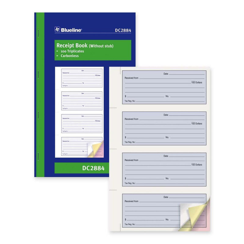 Blueline Receipt Forms Book