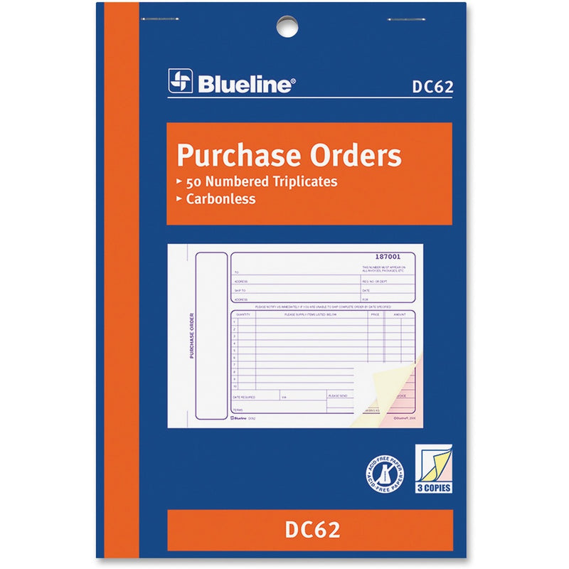 Blueline Purchase Order Form Book