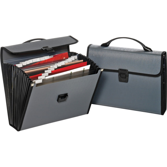 Globe-Weis Carrying Case File Folder - Gray, Black