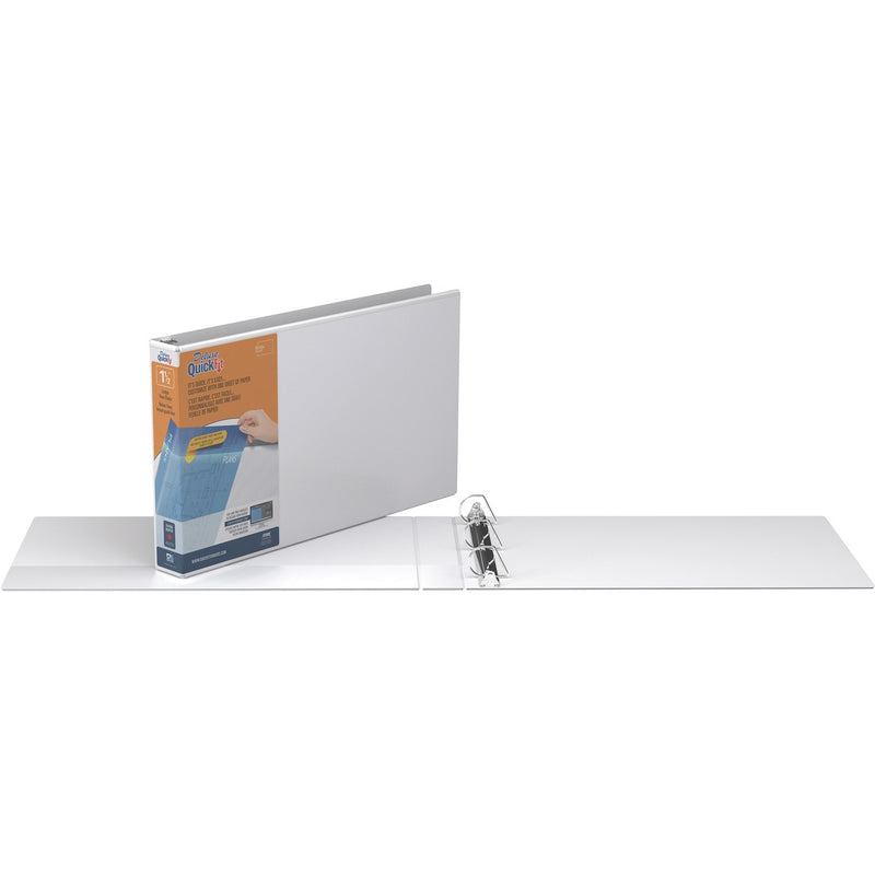 QuickFit QuickFit Angle D-ring Deluxe Ledger Spreadsheet View Binder