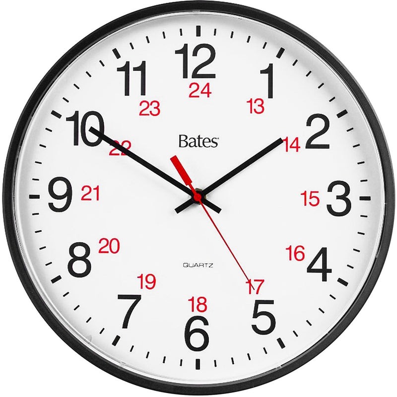 GBC 9847027 Bates 12/24 Quartz Wall Clock