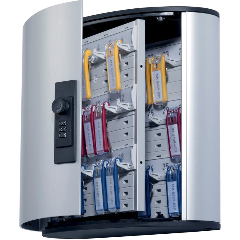 DURABLE Predrilled Brushed Key Cabinet - The Supply Room