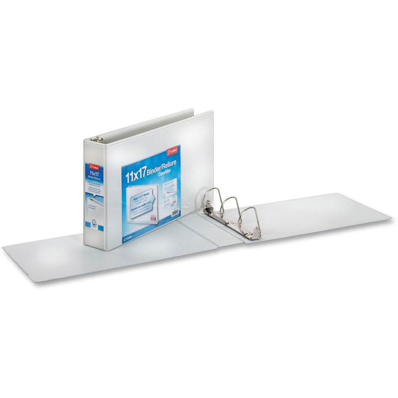 Cardinal ClearVue Overlay Tabloid D-Ring Binders - The Supply Room