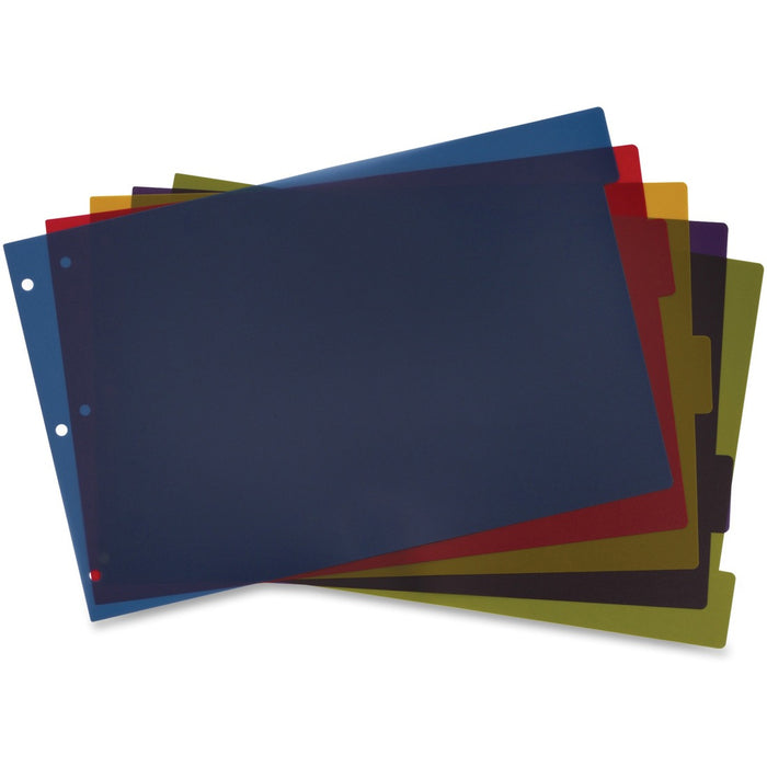 Cardinal Poly Divider with Adhesive Tabs