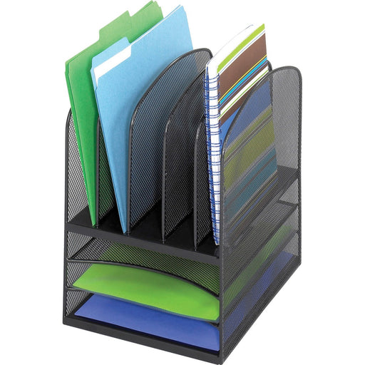 Safco Onyx Mesh Letter Tray Desktop Organizer - The Supply Room
