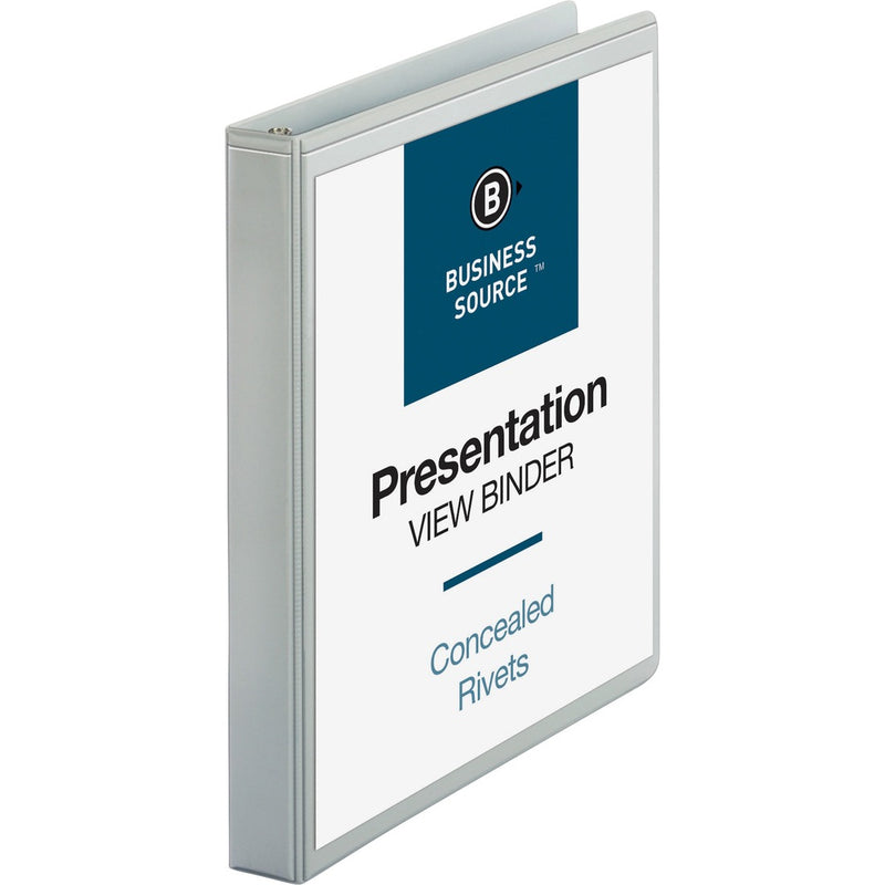 Business Source Round Ring Standard View Binders - The Supply Room