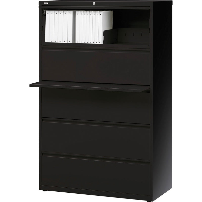 Lorell Telescoping Suspension Lateral Files - 5-Drawer