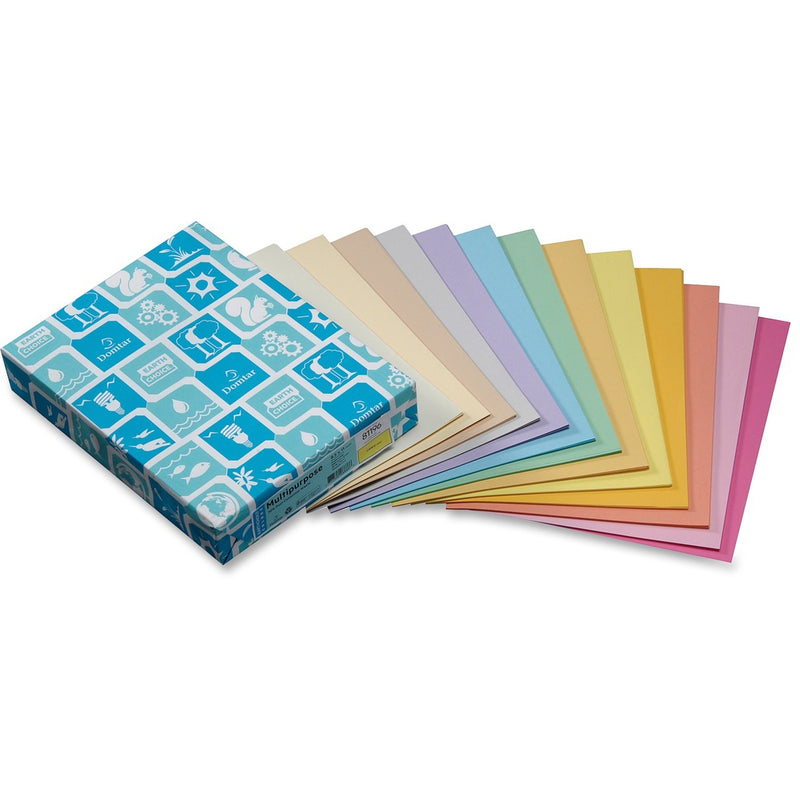 [8 1/2" x 11", Letter] Domtar Coloured Multipurpose Paper - Letter - 8 1/2" x 11" - 20 lb Basis Weight - Smooth - 500 / Ream - Blue - The Supply Room
