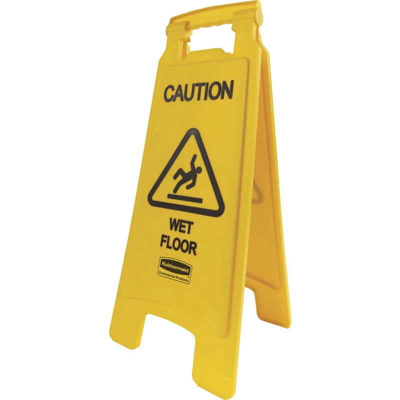 Rubbermaid Commercial Caution Wet Floor Safety Sign - The Supply Room