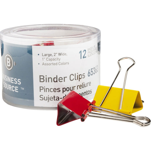 Business Source Colored Fold-back Binder Clips - The Supply Room