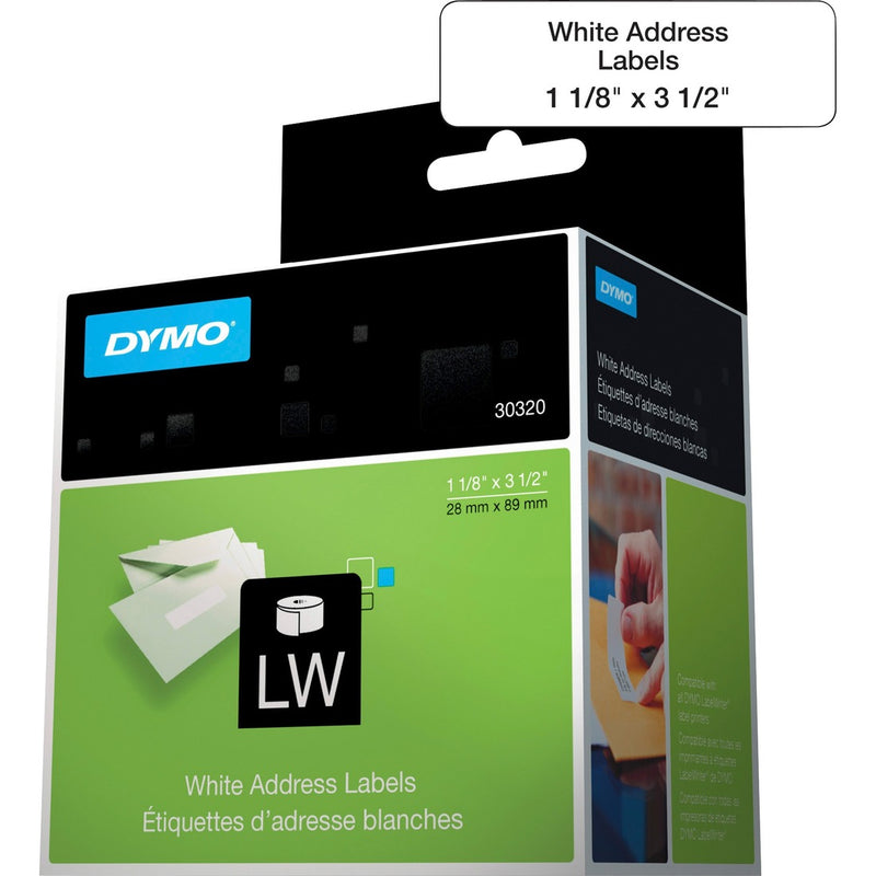 Dymo High-Capacity Address Labels 1-1/8" x 3-1/2" 2 x 260 rolls