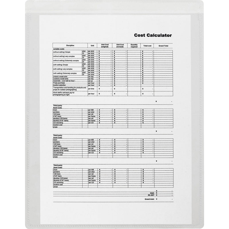 Business Source Self-Adhesive Shop Ticket Holders