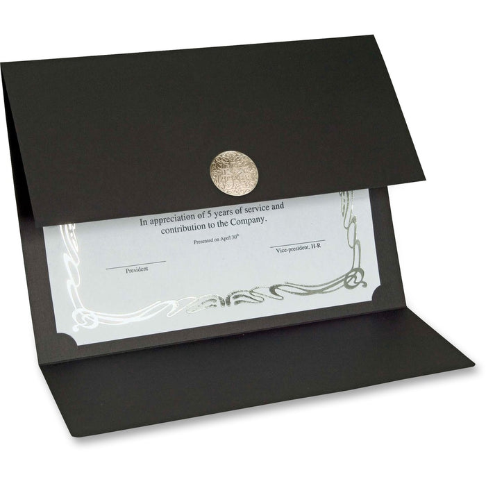 St. James&reg; Elite Medallion Fold Certificate Holders with Silver Medallion
