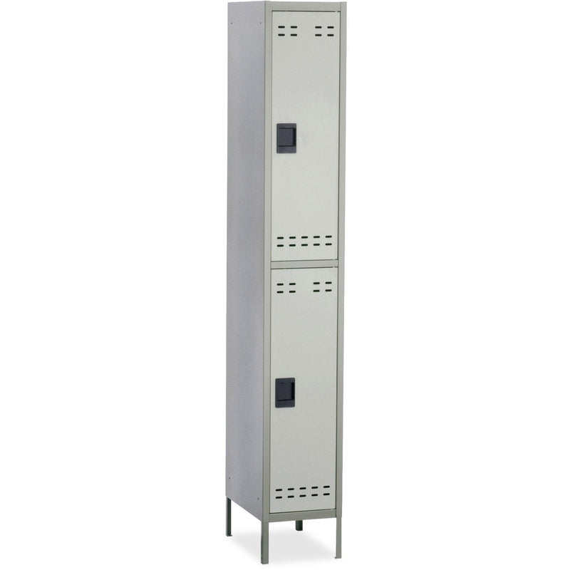 Safco Double-Tier Two-tone Locker with legs - The Supply Room