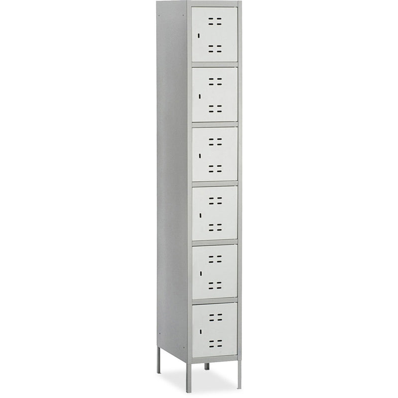 Safco Six-Tier Two-tone Box Locker with Legs - The Supply Room