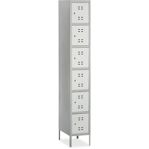 Safco Six-Tier Two-tone Box Locker with Legs - The Supply Room