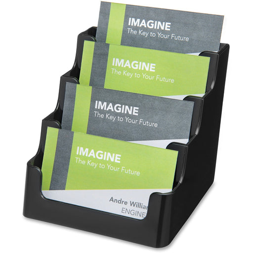 Deflecto 4 Tier Business Card Holder - The Supply Room