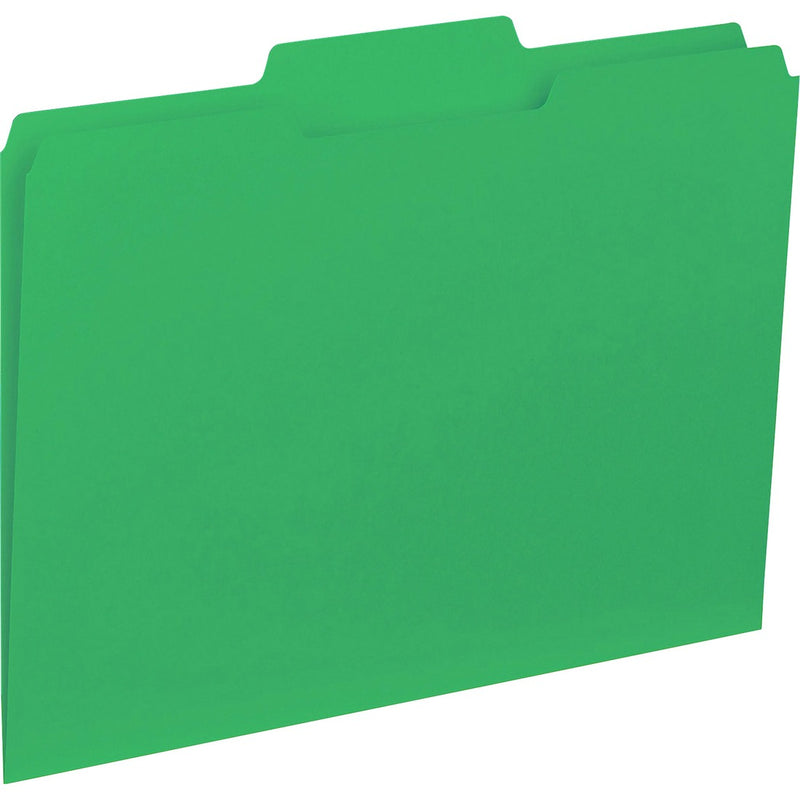 Business Source 1/3-cut Colored Interior File Folders