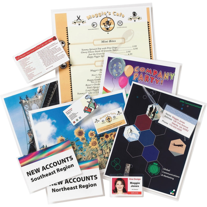 Business Source 3 mil Clear Laminating Pouches
