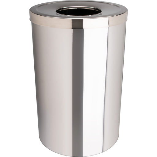 Genuine Joe 30 Gallon Stainless Steel Trash Receptacle - The Supply Room