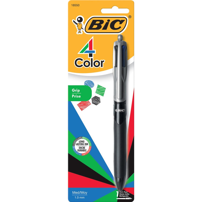 BIC 4-Color Grip Ballpoint Pen