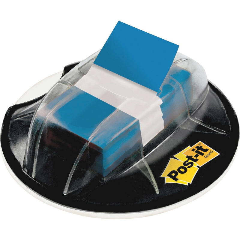 Post-it&reg; 1"W Flags in Desk Grip Dispenser