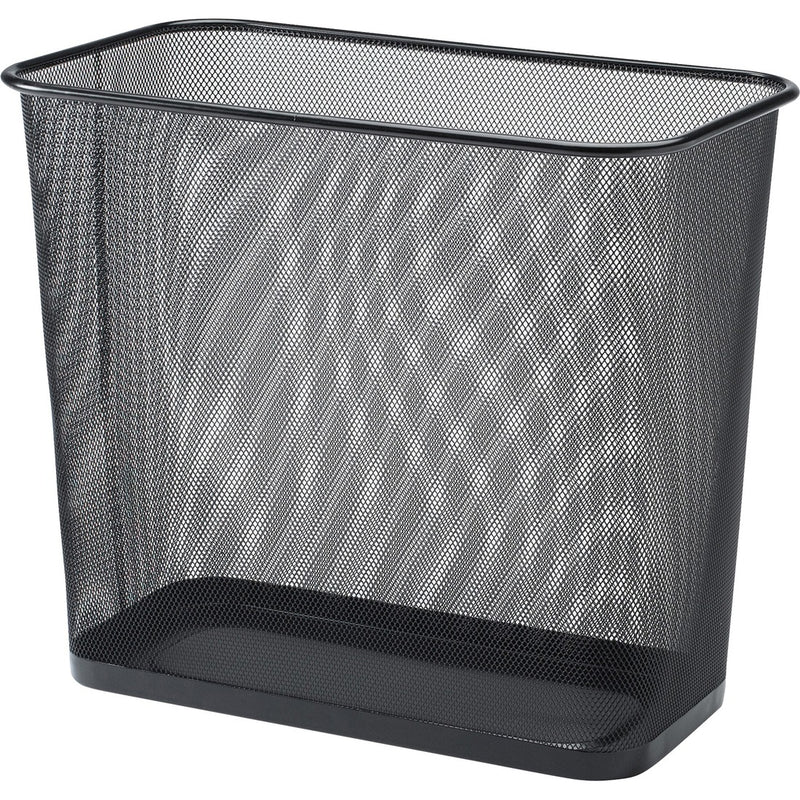 Lorell Steel Mesh Rectangular Waste Bin