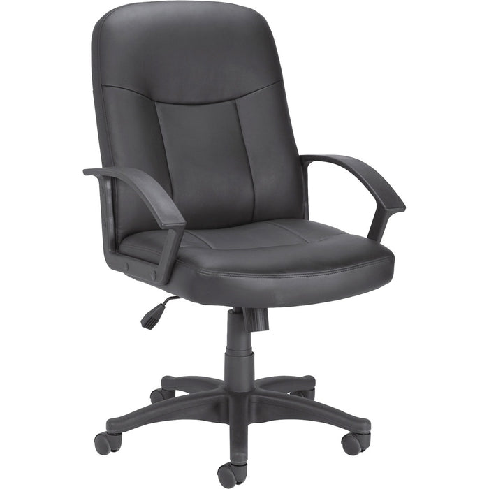 Lorell Leather Managerial Mid-back Chair
