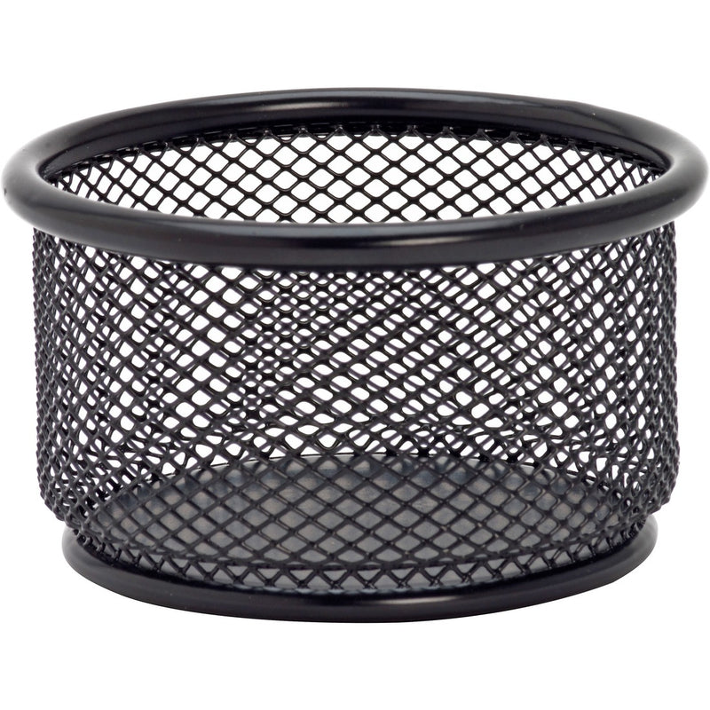 Lorell Black Mesh/Wire Paper Clip Holder