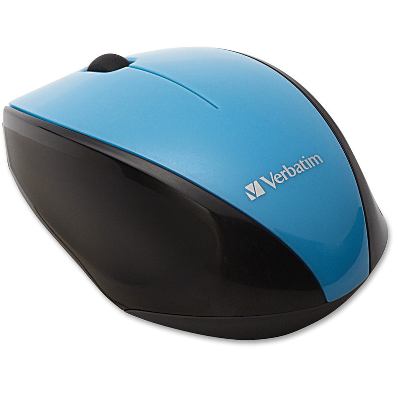 Verbatim Wireless Notebook Multi-Trac Blue LED Mouse - Blue - The Supply Room