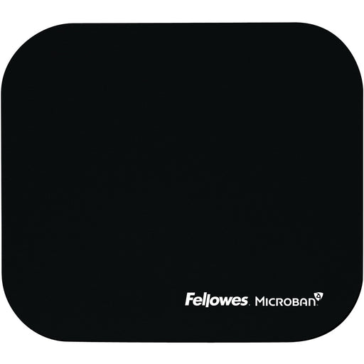 Fellowes Microban&reg; Mouse Pad - Black - The Supply Room