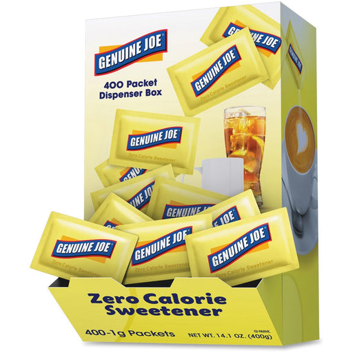 Genuine Joe Sucralose Zero Calorie Sweetener Packets - The Supply Room