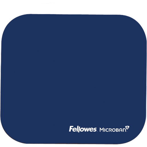 Fellowes Microban&reg; Mouse Pad - Blue - The Supply Room