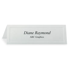 First Base Overtures Laser, Inkjet Tent Card - 0% Recycled