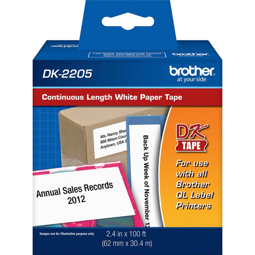 Brother Continuous Length White Film DK Tape - The Supply Room