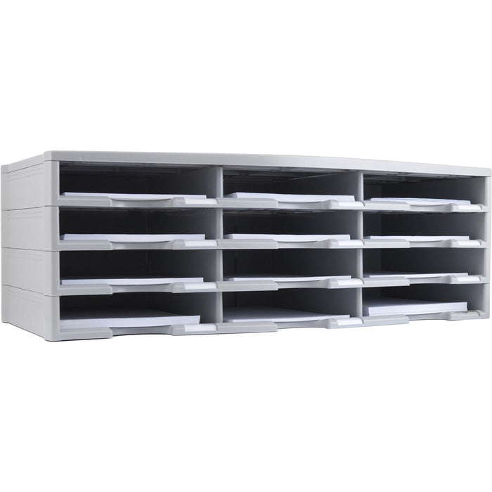 Storex 12-Compartment Litreature Organizers