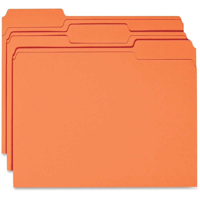 Business Source 1-ply Tab Colored File Folder