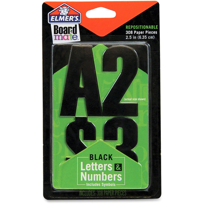 Elmer's Black Letters Numbers and Symbols Stickers