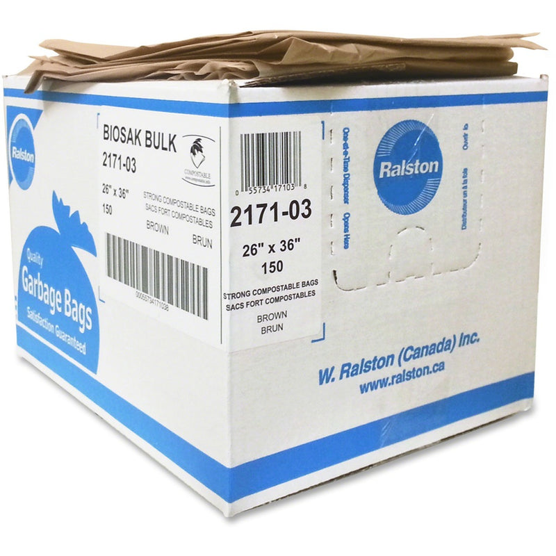 Biosak 2100 Series Compostable Brown Trash Bags