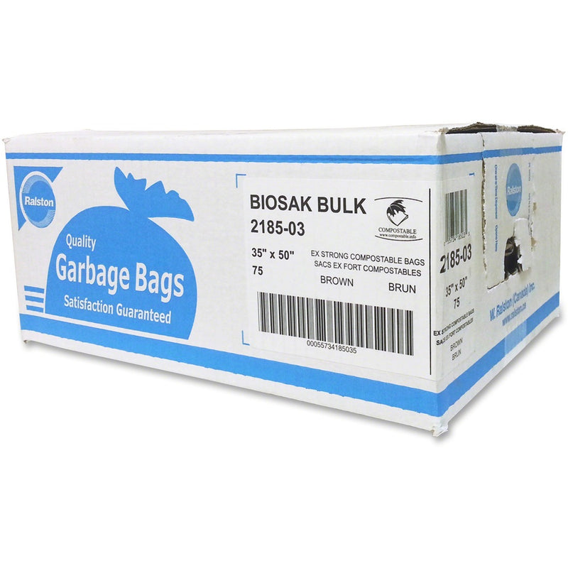 Biosak 2100 Series Extra-Strong Brown Trash Bags