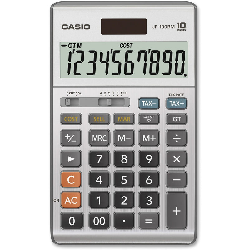 Casio JF-100BM Solar Plus Display Calculator - The Supply Room
